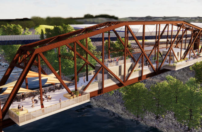 Rendering of Rock Island Bridge