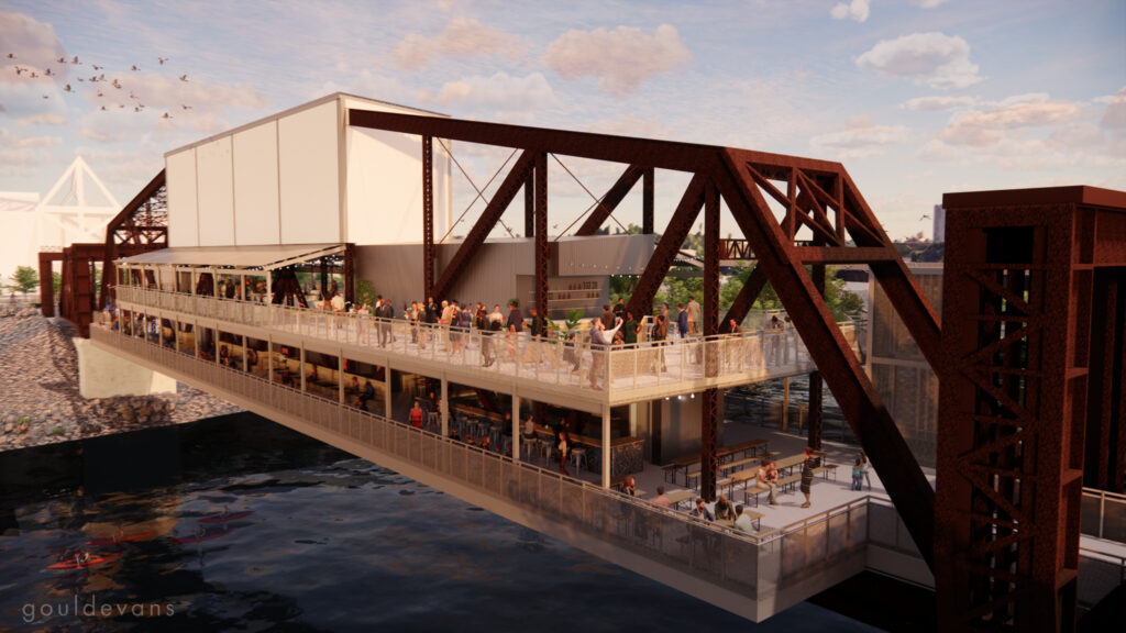 Rendering of the Central Truss Entertainment Venue.