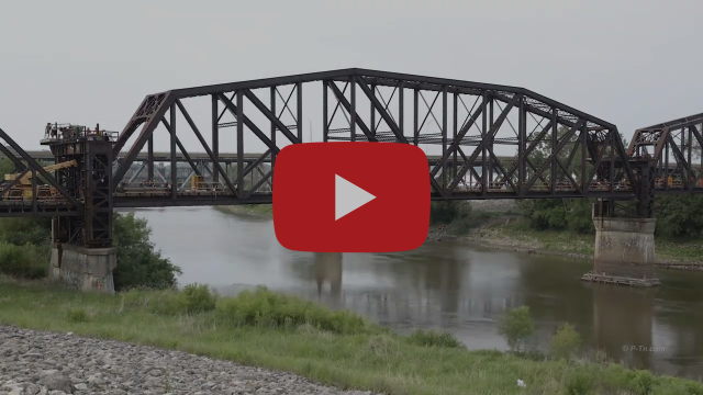 Rock Island Bridge with Youtube logo